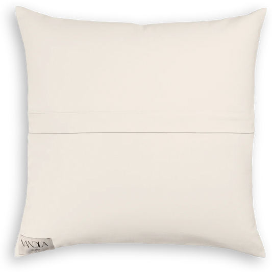 Modulare Kissenhülle Farbkombinationen mit Creme in Creme+Creme von Vandla design Größe 50x50 cm