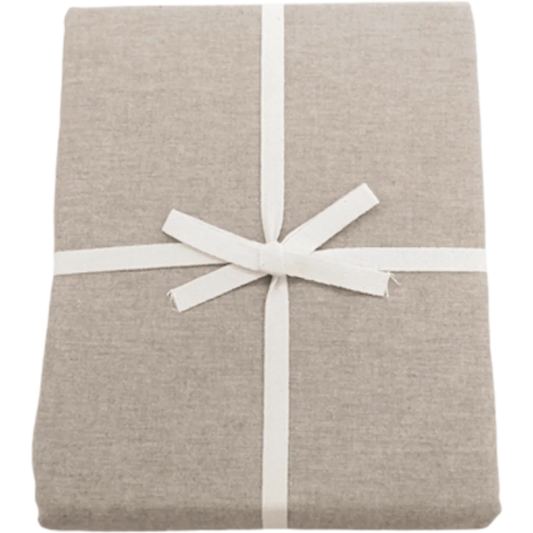 Bio Jersey Spannbettlaken für Matratzen in Übergröße in Beige von Ege Organics Größe 140x200 cm