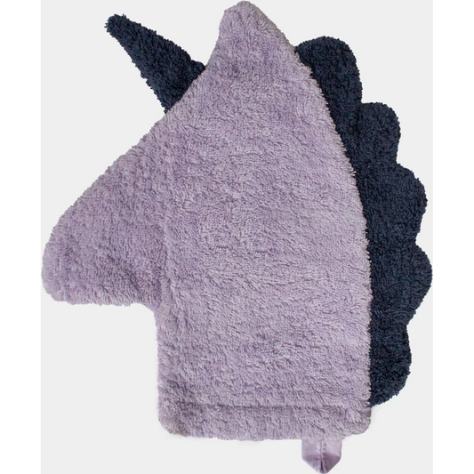 Frottier Baby-+Kinder-Waschhandschuh in Einhorn-Form in Flieder Muster Einhorn von KATHA covers Größe 28 cm
