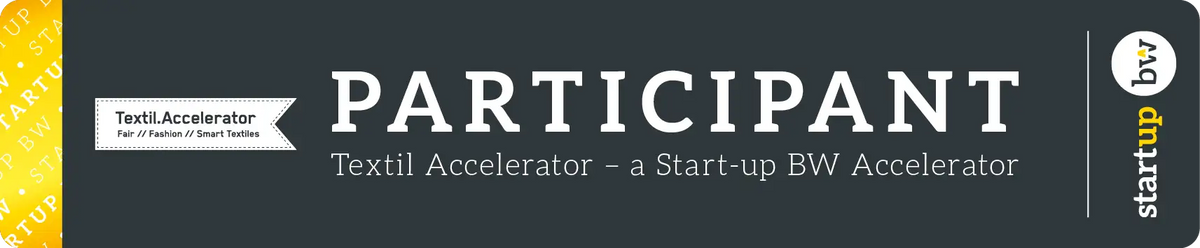 Logo Textil Accelerator Start-up BW Stoff im Kopf