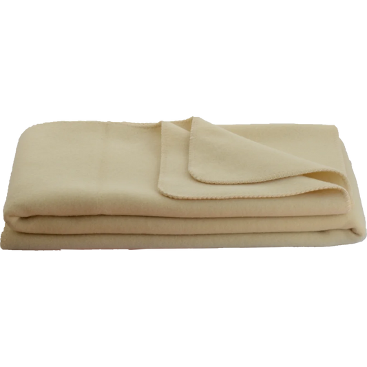 Baby-+Kinder-Decke OPTILANA in Creme (naturbelassen) Creme von Steinbeck Größe 100x150 cm