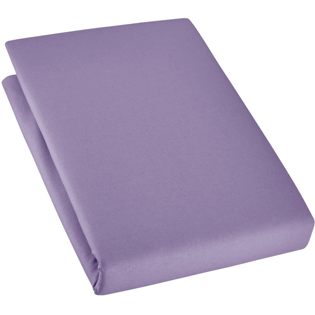 Bio Edel-Linon Spannbettlaken für Kinder-Matratzen in Flieder von Cotonea Größe 60x120 cm