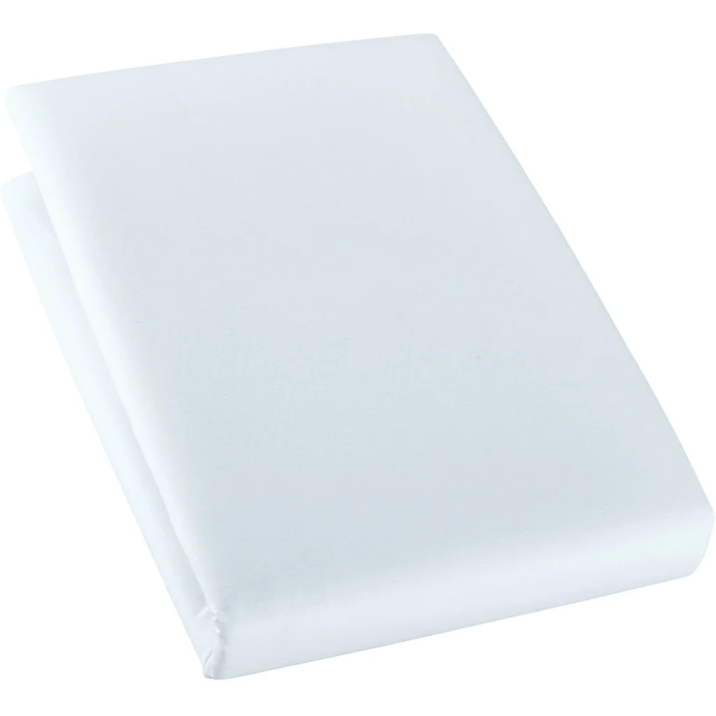 Bio Edel-Linon Spannbettlaken für Kinder-Matratzen in Hellblau Blau von Cotonea Größe 70x140 cm