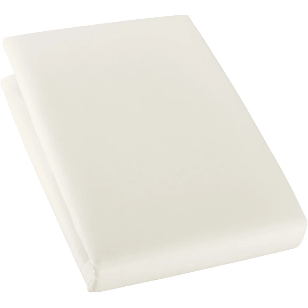 Bio Edel-Linon Spannbettlaken für Matratzen in Übergröße in Creme von Cotonea Größe 160x200 cm