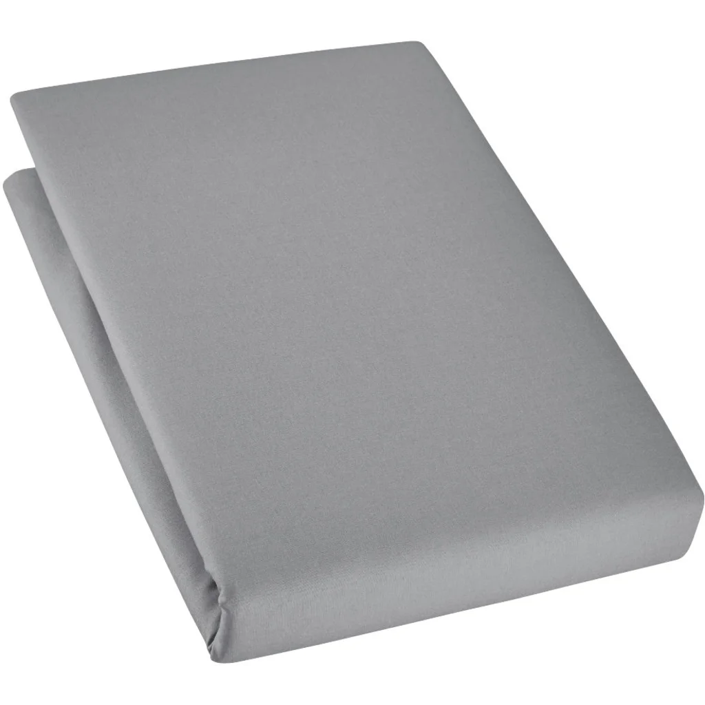 Bio Edel-Linon Spannbettlaken für Matratzen in Übergröße in Platin Grau von Cotonea Größe 140x200 cm