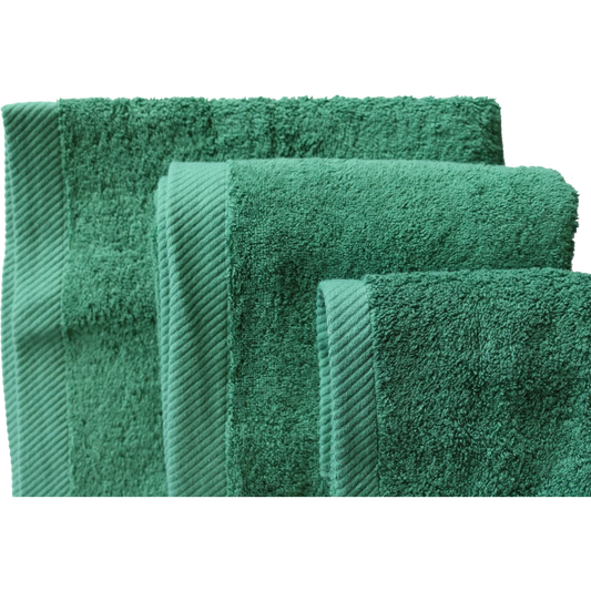 Bio Frottier Handtuch in Dunkelgrün Grün von Ege Organics Größe 50x100 cm