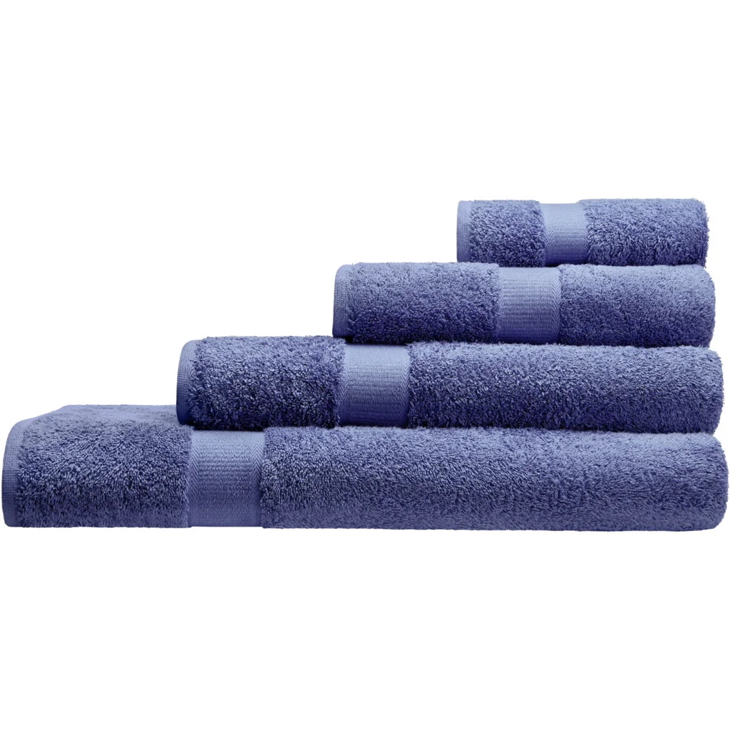Bio Frottier Handtuch in Lapis Blau von Cotonea Größe 50x100 cm