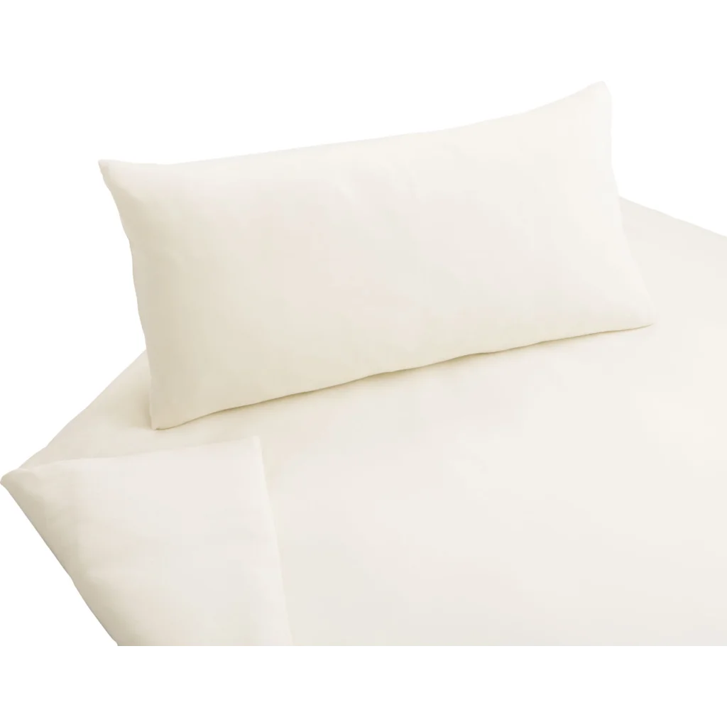 Bio Jersey Bettwäsche Garnitur in Creme von Cotonea Größe 135x200 + 40x80 cm