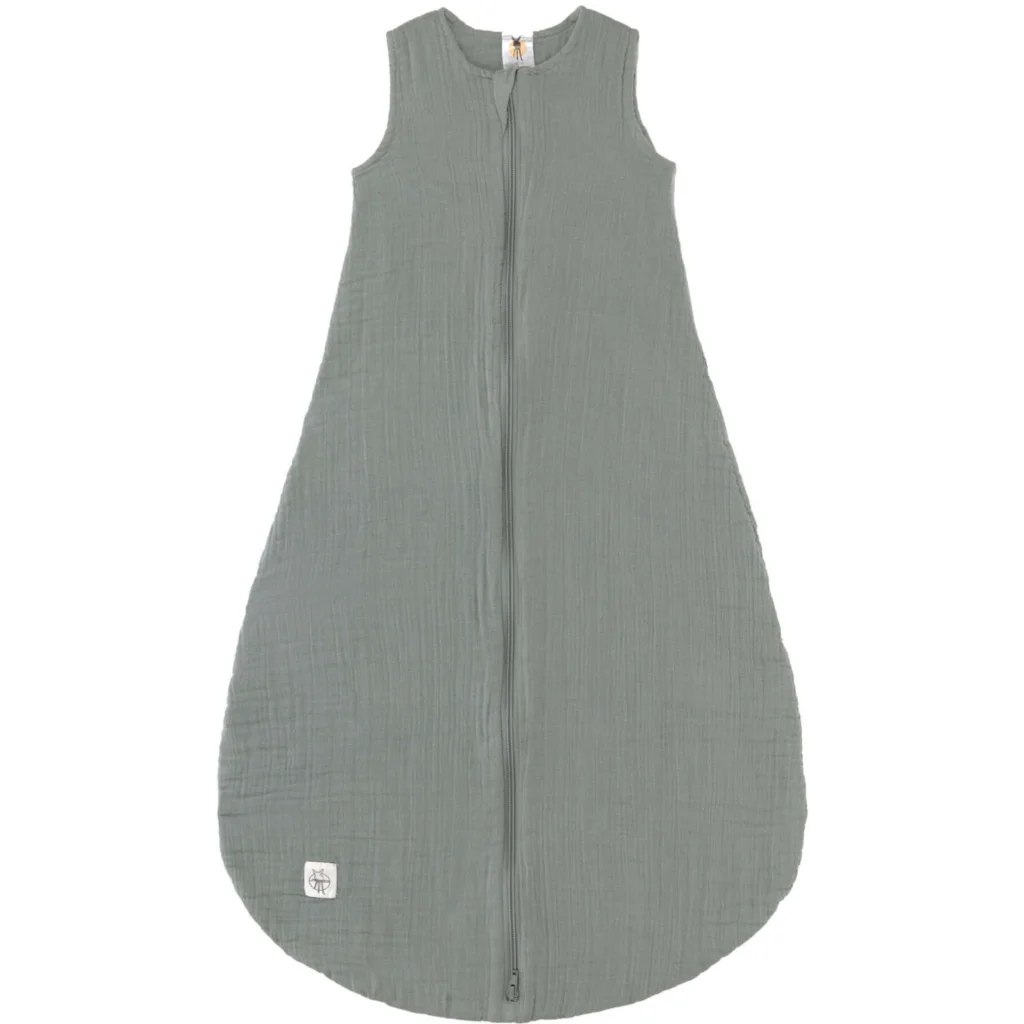 Bio Musselin Baby-Schlafsack in Grün von Lässig Größe 62+68