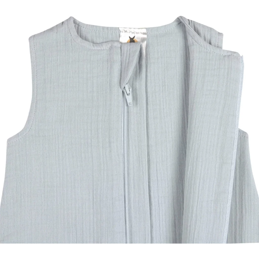 Bio Musselin Baby-Schlafsack in Hellblau Blau von Lässig Größe 50+56