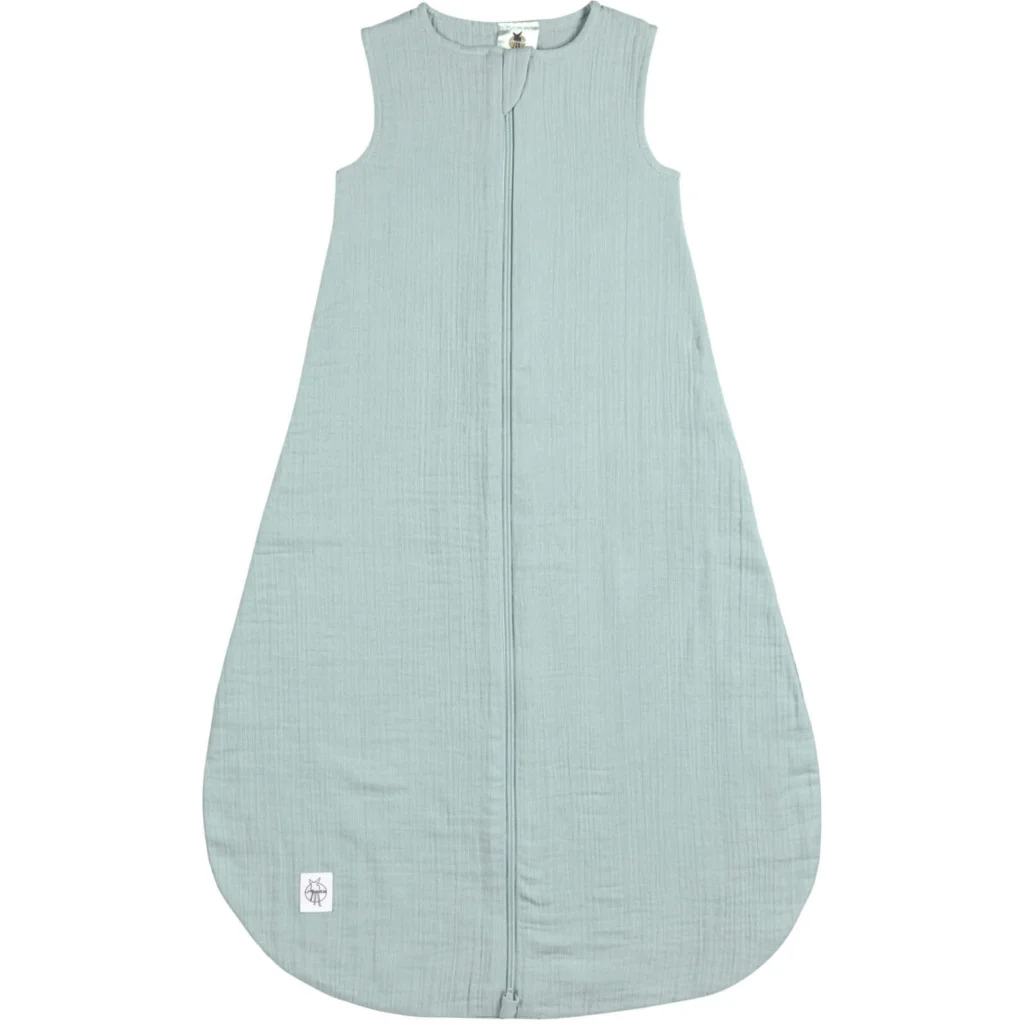 Bio Musselin Baby-Schlafsack in Mint Grün von Lässig Größe 86+92