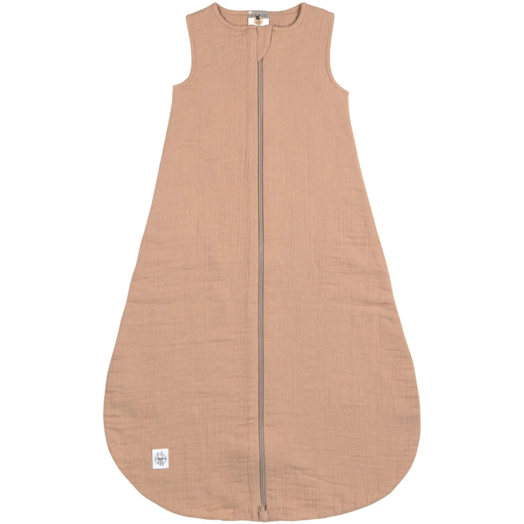 Bio Musselin Baby-Schlafsack in Papaya Orange von Lässig Größe 62+68