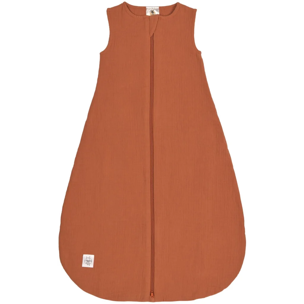 Bio Musselin Baby-Schlafsack in Terra Orange von Lässig Größe 50+56