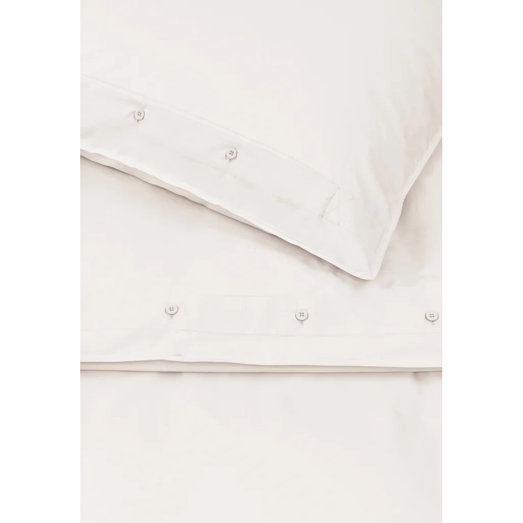 Bio Perkal Bettwäsche Garnitur 3-teilig in Creme von MELA home Größe 240x220 + 2x 80x80 cm
