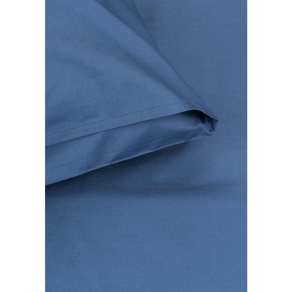 Bio Perkal Bettwäsche Garnitur in Blau von MELA home Größe 155x220 + 80x80 cm