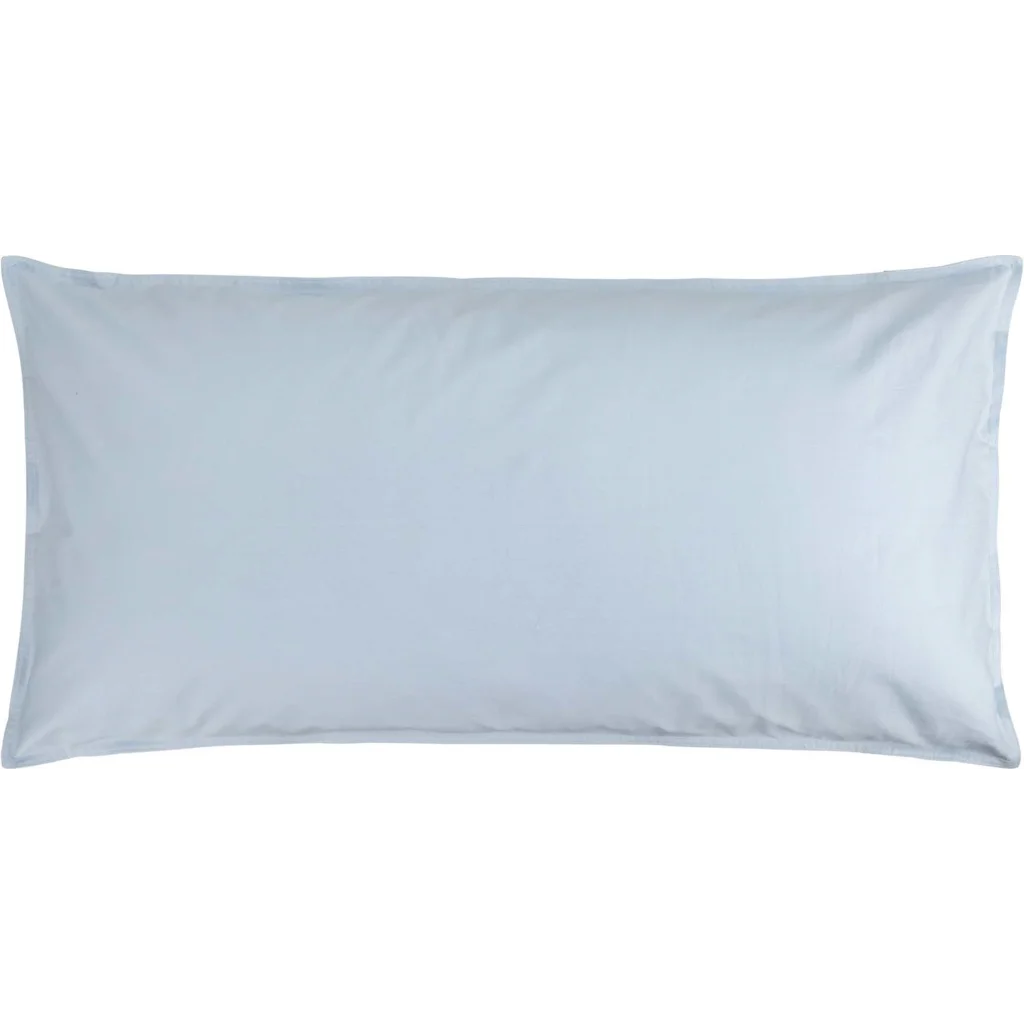 Bio Perkal Bettwäsche Kissenbezug in Himmelblau Blau von MELA home Größe 40x80 cm