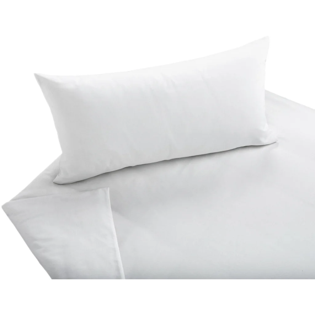 Bio Satin Bettwäsche Classic Garnitur 3-teilig in Weiß von Cotonea Größe 200x220 + 2x 40x80 cm