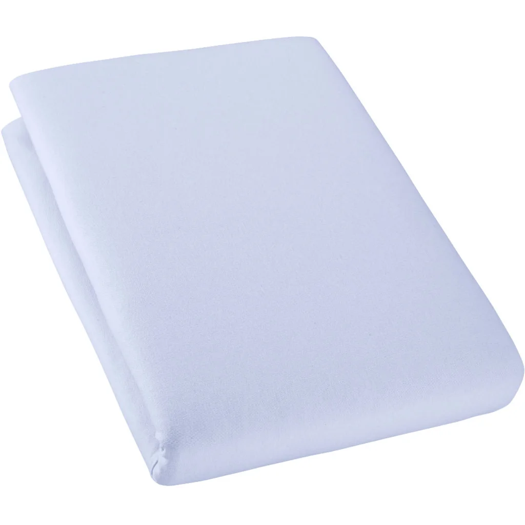 Bio Single-Jersey Spannbettlaken für Boxspringbetten in Übergröße in Vergissmeinnicht Lila von Cotonea Größe 140-160 x 200 cm