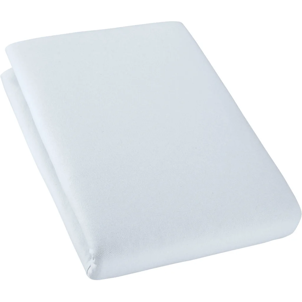 Bio Single-Jersey Spannbettlaken für Kinder-Matratzen in Hellblau Blau von Cotonea Größe 70x160 cm