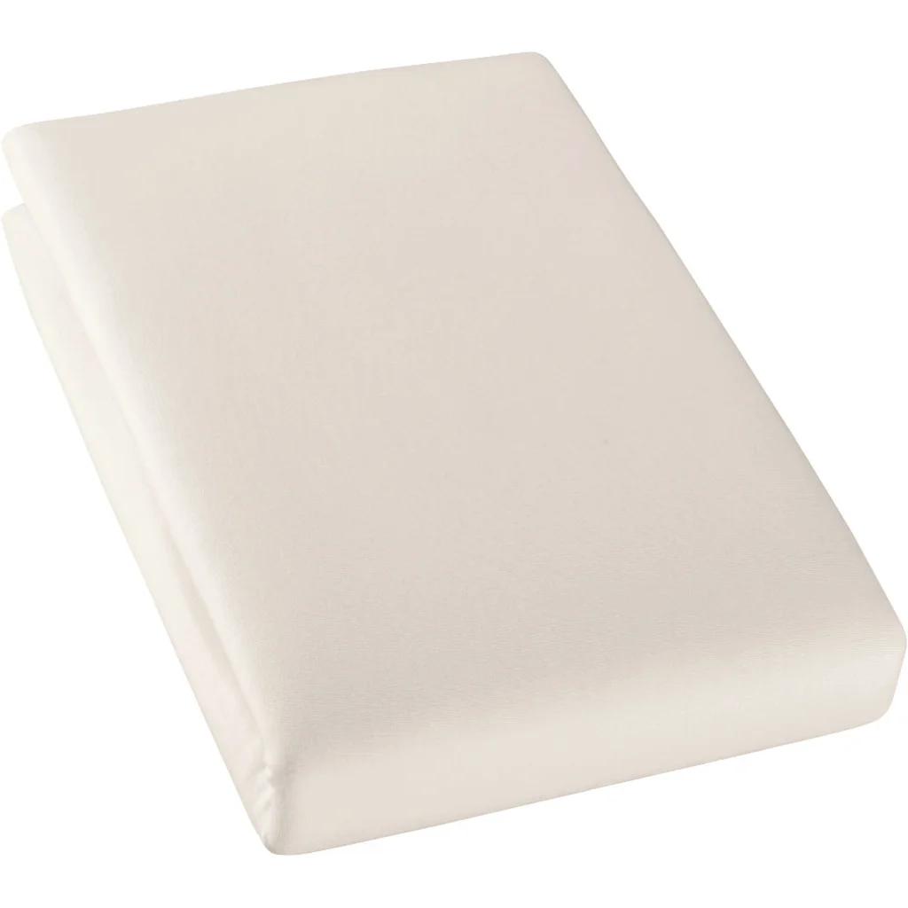 Bio Single-Jersey Spannbettlaken für Matratzen in Übergröße in Kaschmir Beige von Cotonea Größe 140-160 x 200 cm
