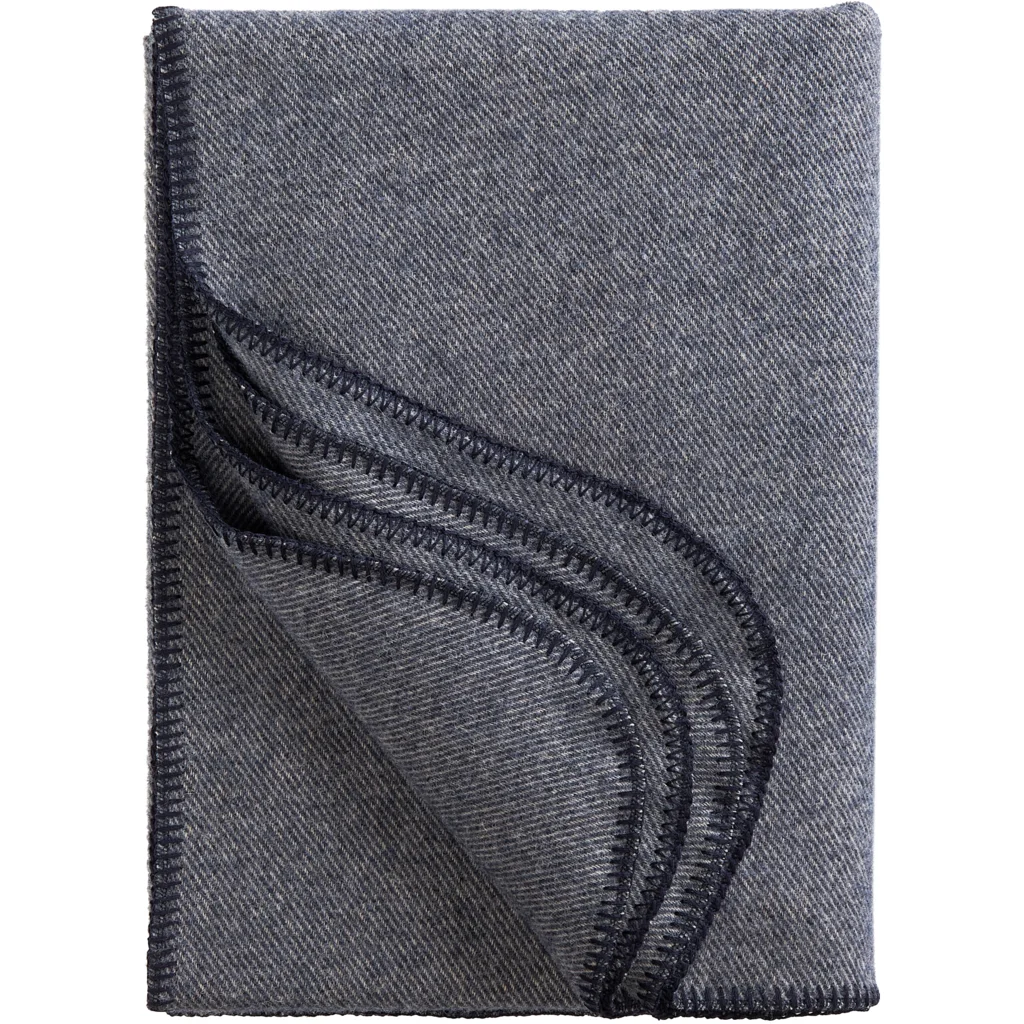 Decke CHICAGO in Blau Muster Meliert von Eagle Products Größe 130x190 cm