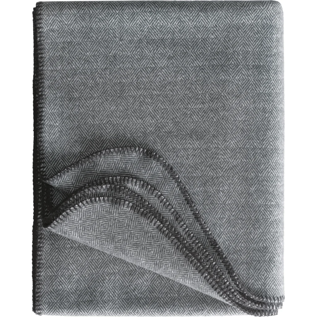 Decke mit Diamant-Muster in Grau Muster Diamant-Muster von Eagle Products Größe 150x200 cm