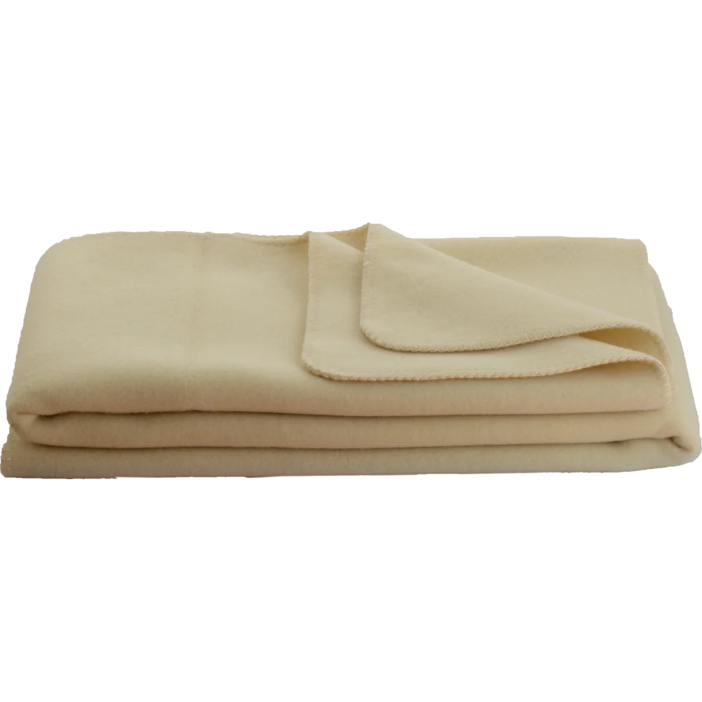 Decke OPTILANA in Creme (naturbelassen) Creme von Steinbeck Größe 150x220 cm