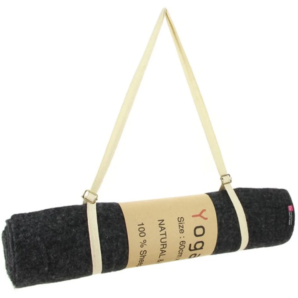 Filz Yogamatte in Anthrazit Grau von GLOBO Größe 60x150 cm