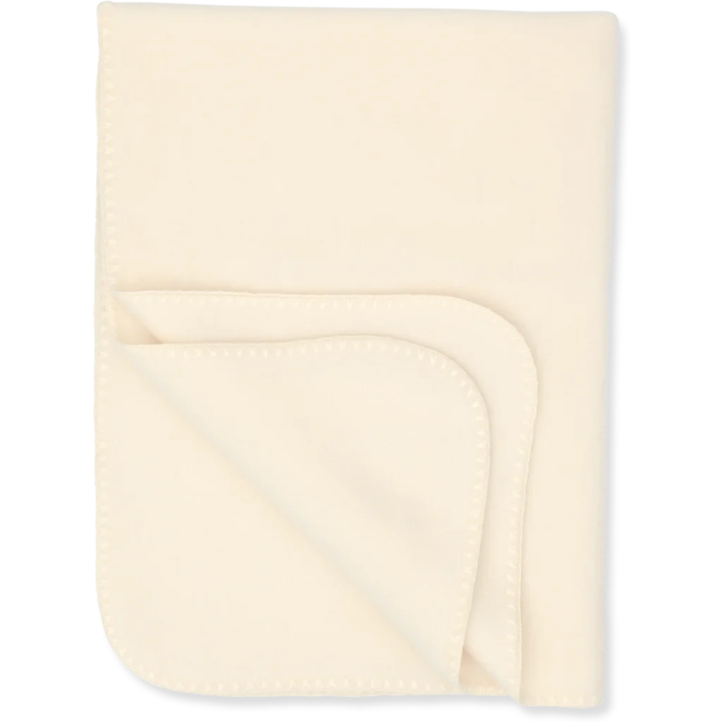 Fleece Baby-+Kinder-Decke in Creme von Engel Natur Größe 80x100 cm