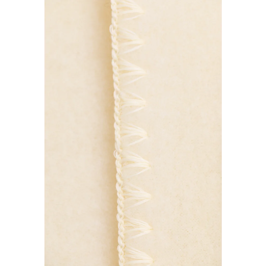 Fleece Baby-+Kinder-Decke in Creme von Engel Natur Größe 80x100 cm