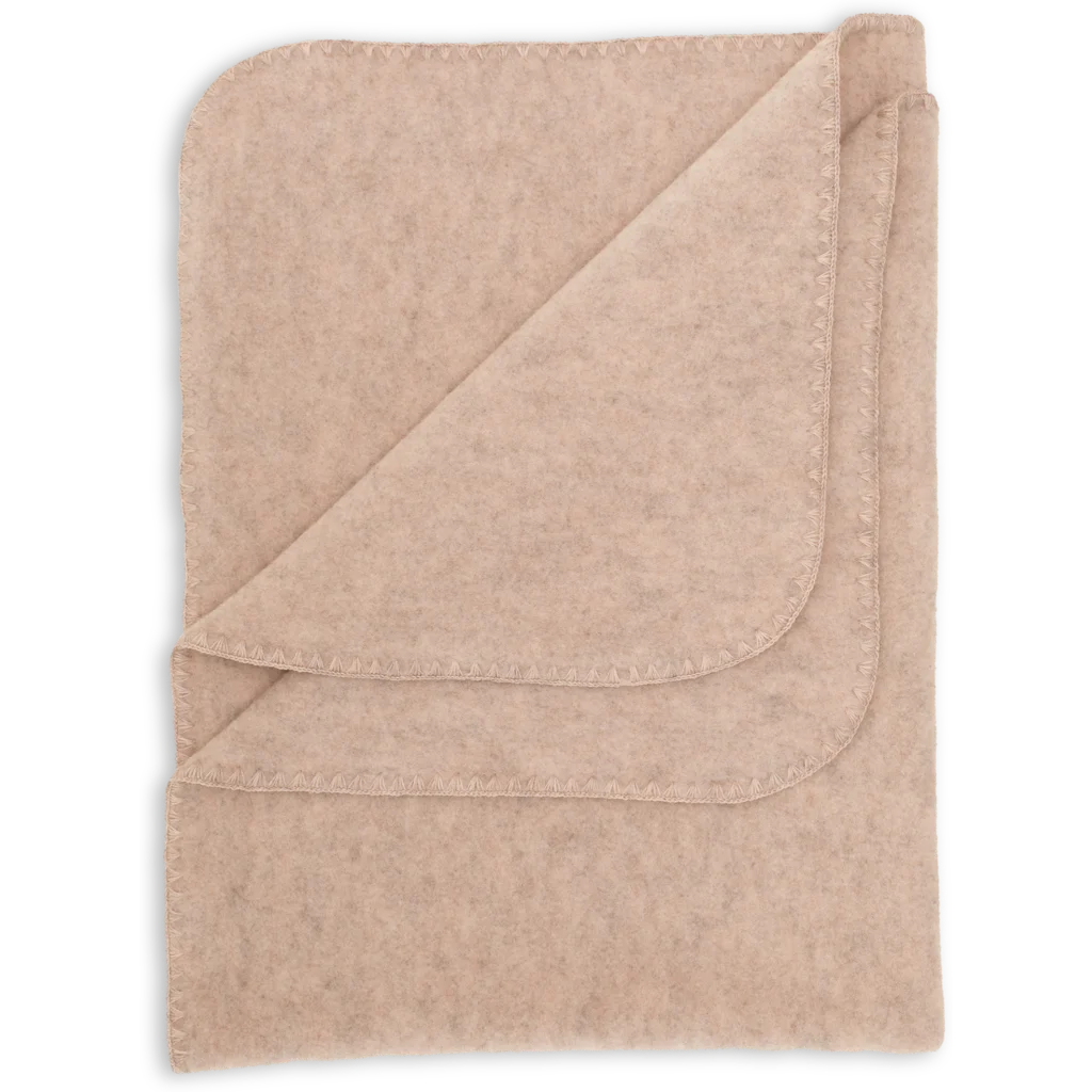 Fleece Baby-+Kinder-Decke in Sand von Engel Natur Größe 80x100 cm