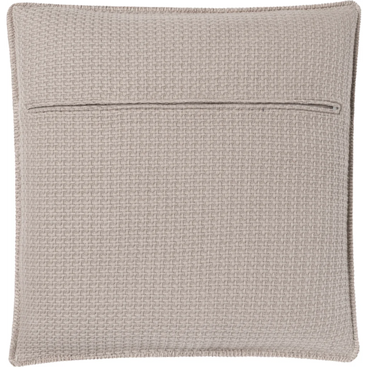 Kissenhülle in Feinstrick-Optik in Cappuccino Braun von Cradle Studio Größe 50x50 cm