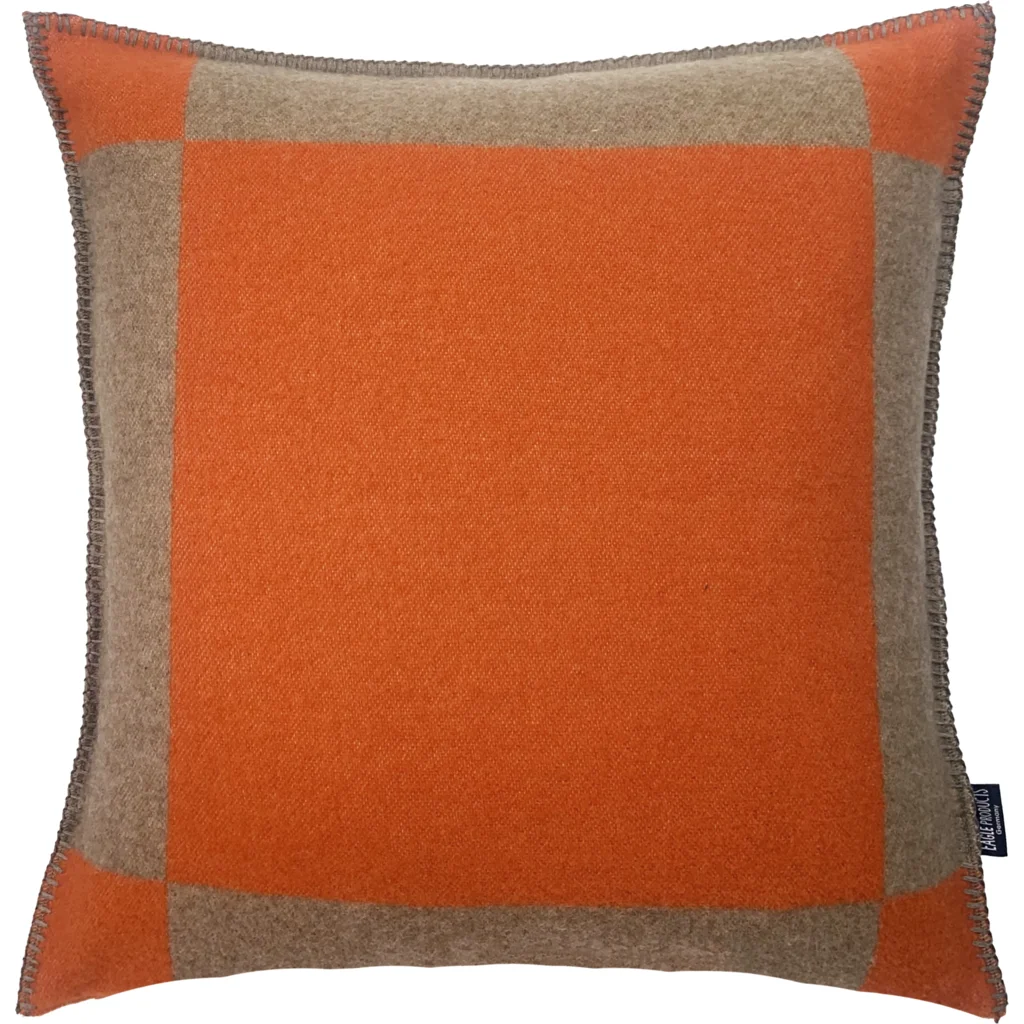 Kissenhülle MANCHESTER in Orange+Beige Muster Graphisch von Eagle Products Größe 50x50 cm
