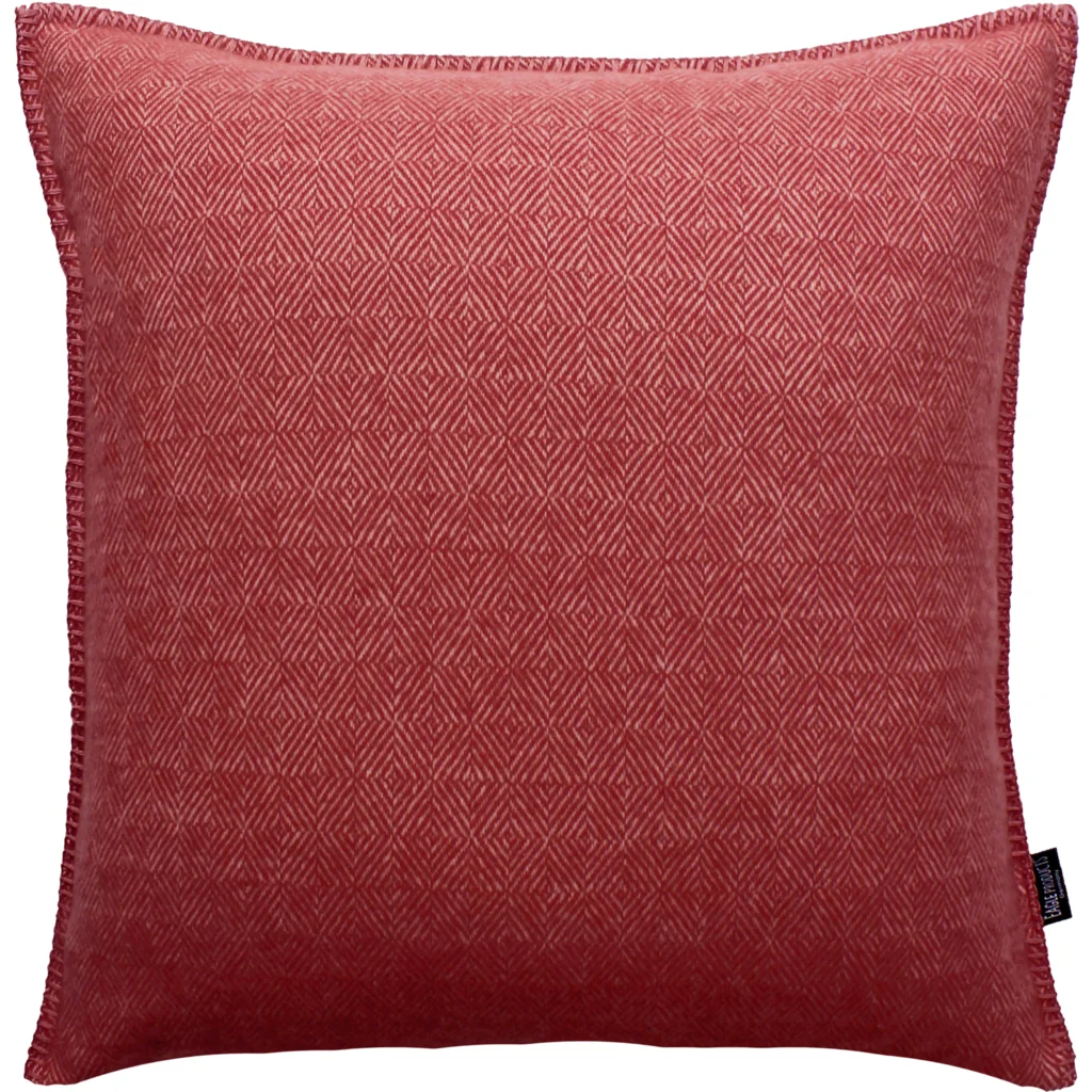 Kissenhülle mit Diamant-Muster in Dunkelrot Rot Muster Diamant-Muster von Eagle Products Größe 50x50 cm