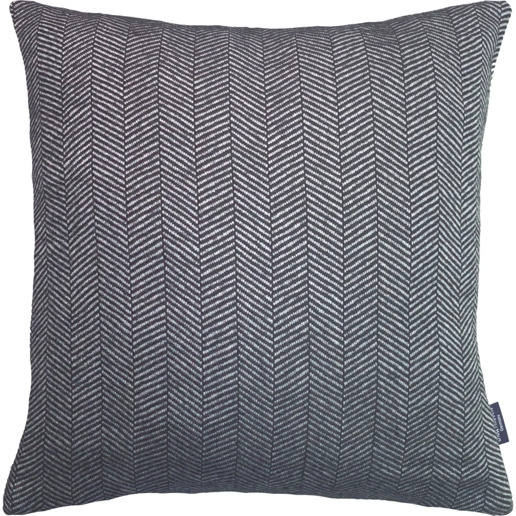 Kissenhülle mit Fischgrät-Muster in Grau Muster Fischgrät von Eagle Products Größe 50x50 cm