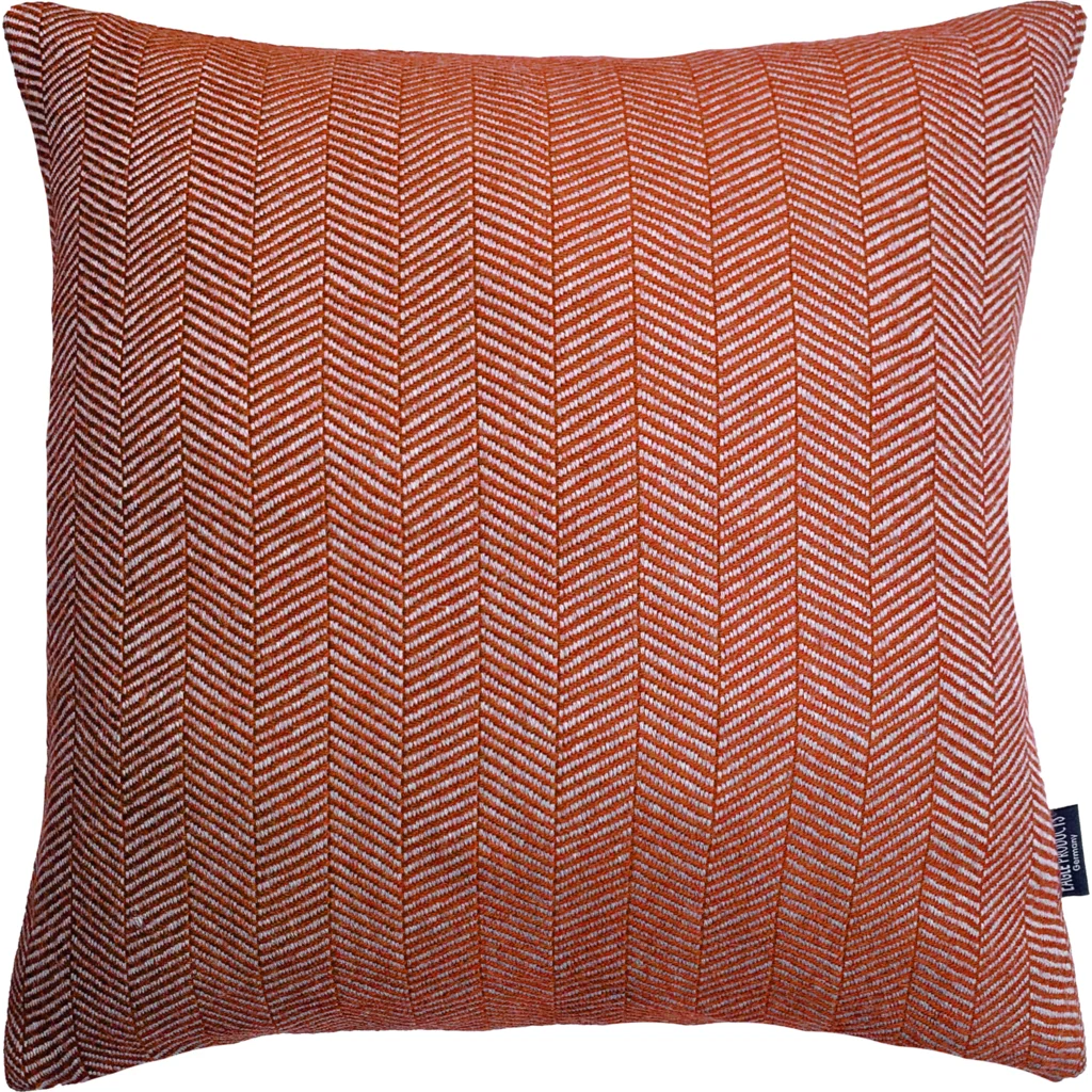 Kissenhülle mit Fischgrät-Muster in Orange Muster Fischgrät von Eagle Products Größe 40x60 cm