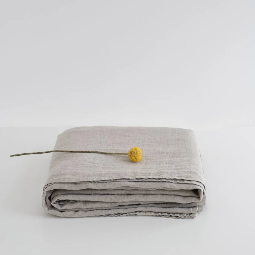 Leinen Bettlaken in Beige von Linen Tales Größe 230x270 cm