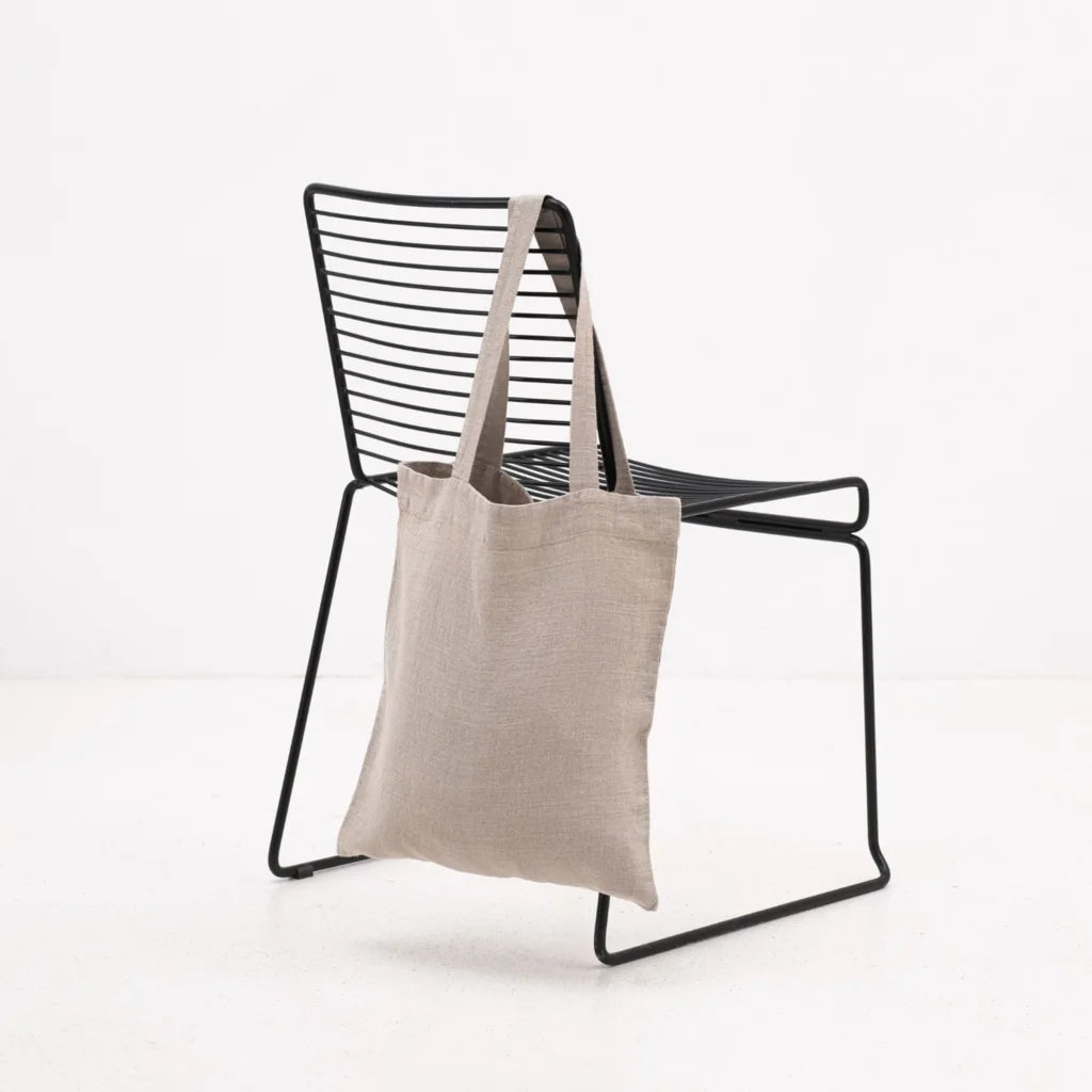 Leinen Einkaufstasche in Beige von Linen Tales Größe 38 cm breit+ 42 cm lang