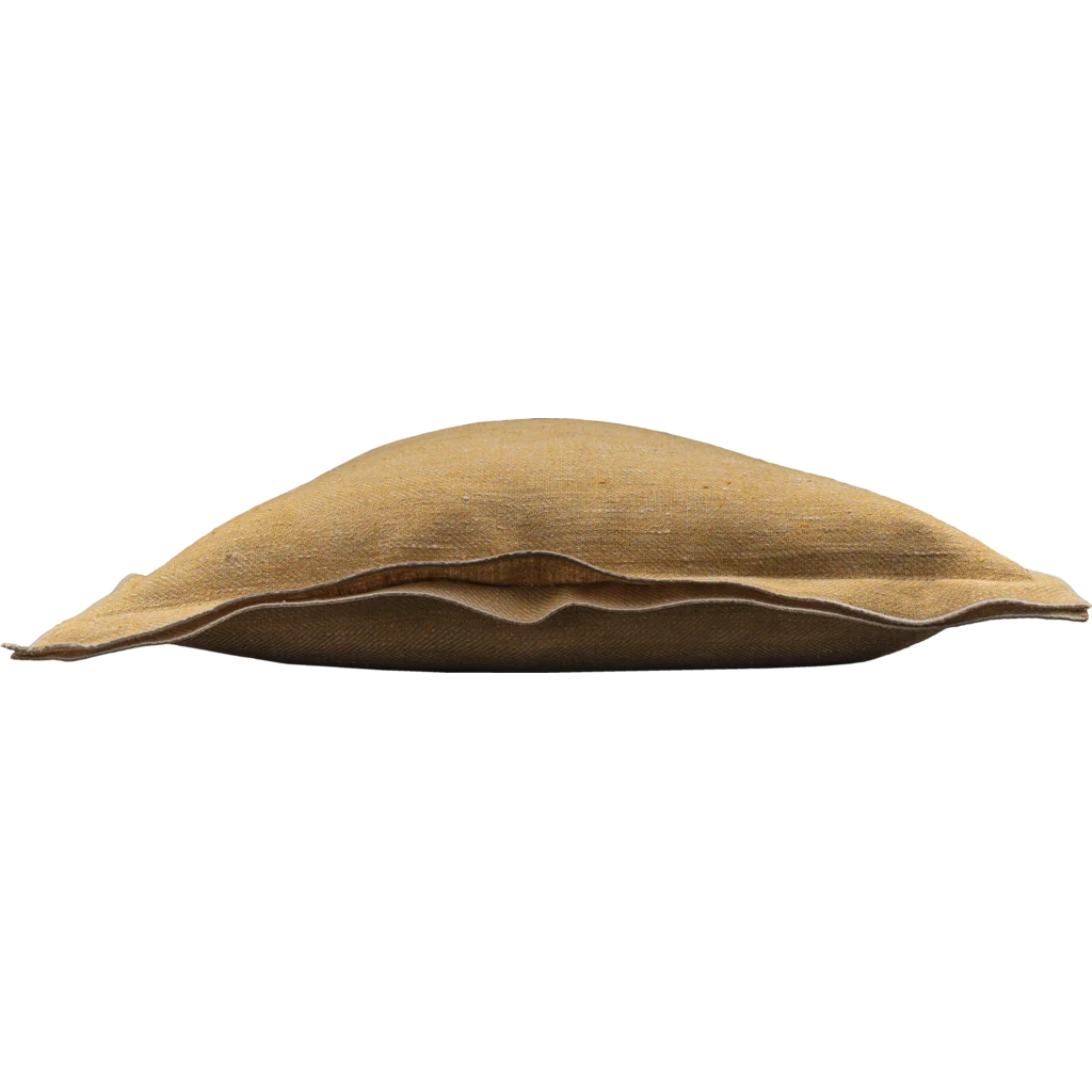 Leinen Kissenhülle mit Fischgrät-Muster 2er-Pack in Senfgelb+Beige Gelb+Beige Muster Fischgrät von Erika Vaitkute Größe 40x40 cm