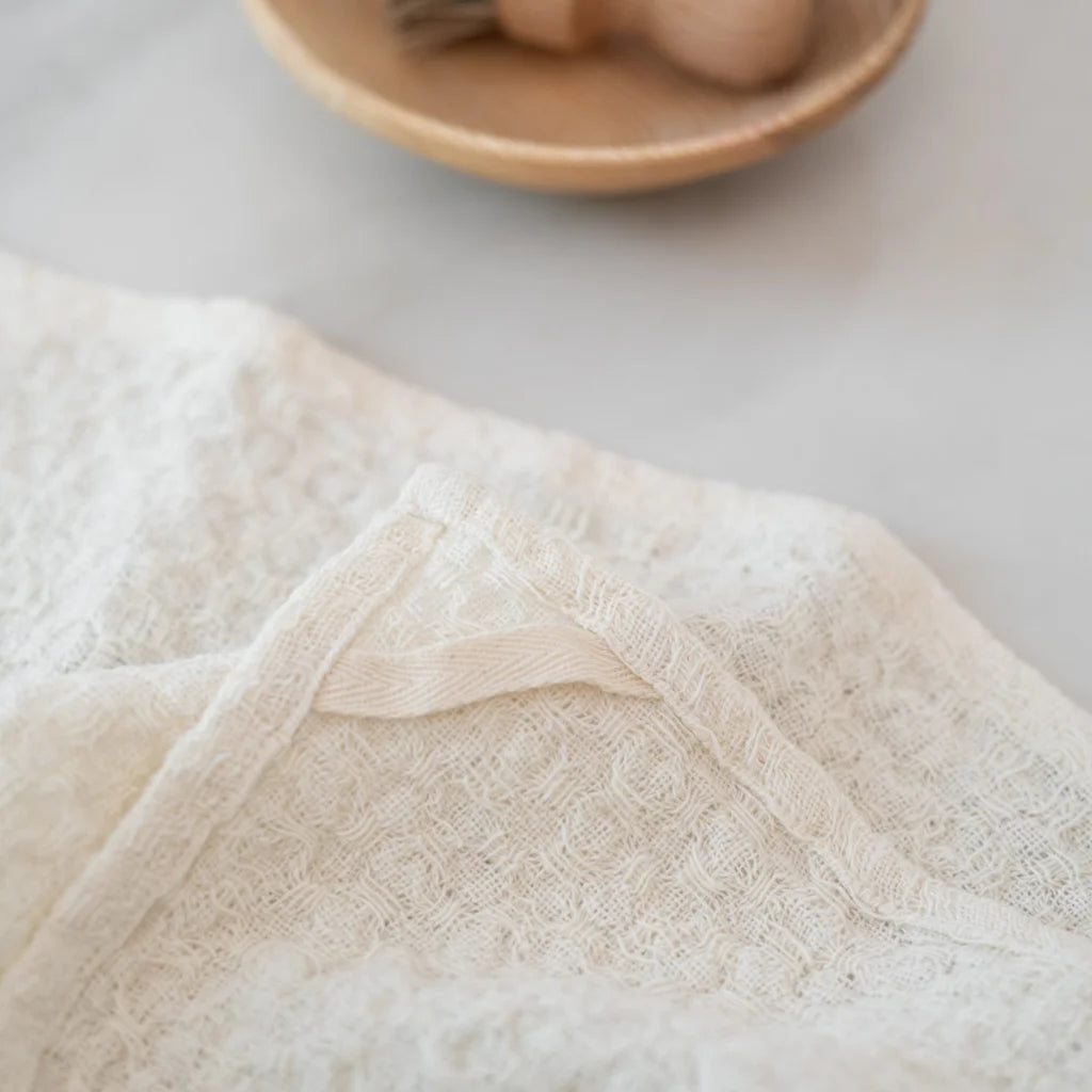 Leinen Spüllappen 2er-Pack in Creme (naturbelassen) Creme von Linen Tales Größe 26x26 cm