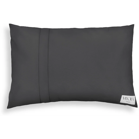 Modulare Kissenhülle rechteckig Farbkombinationen mit Anthrazit in Anthrazit+Anthrazit Grau+Grau von Vandla design Größe 40x60 cm