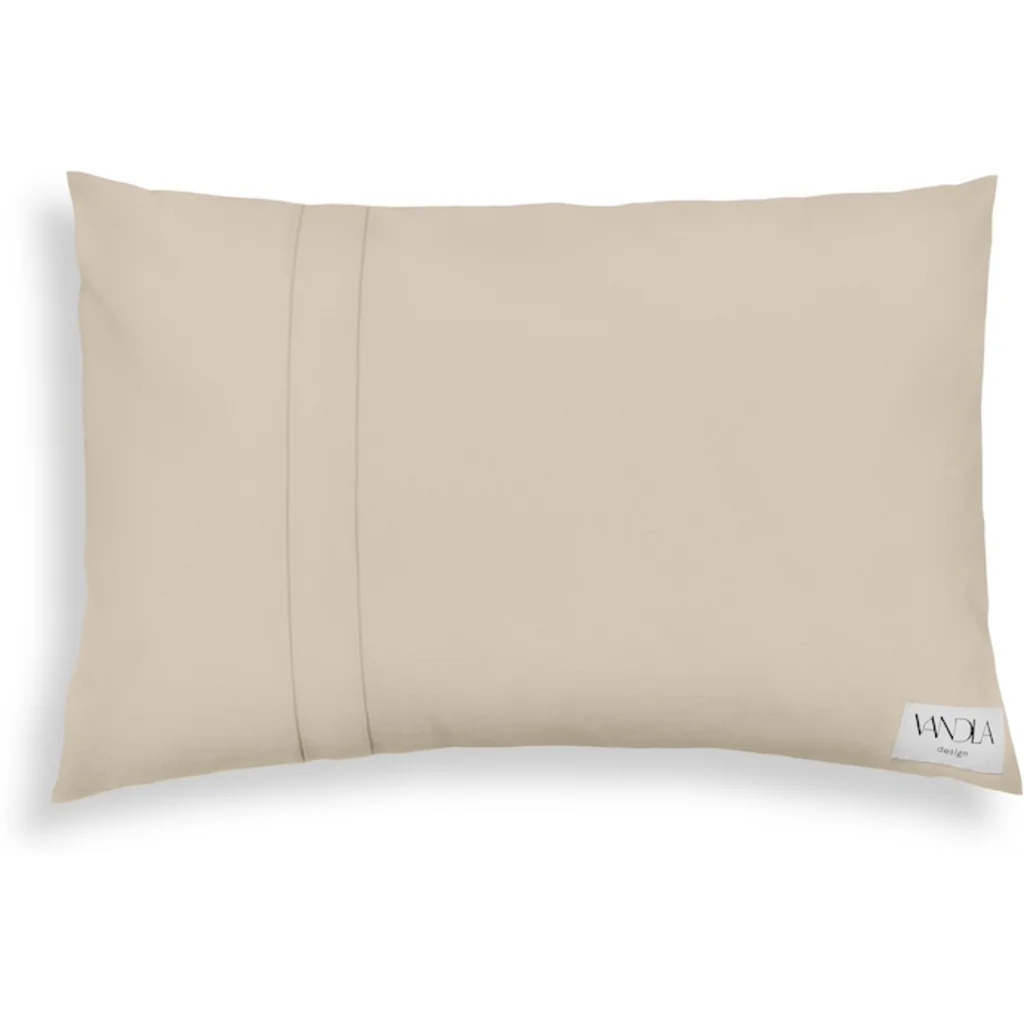 Modulare Kissenhülle rechteckig Farbkombinationen mit Beige in Beige+Beige von Vandla design Größe 40x60 cm