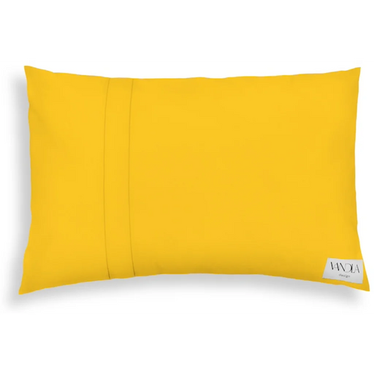 Modulare Kissenhülle rechteckig Farbkombinationen mit Gelb in Gelb+Gelb von Vandla design Größe 40x60 cm