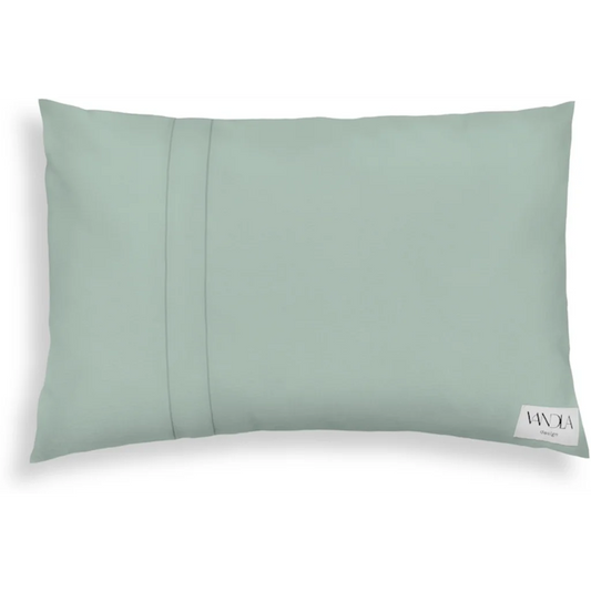 Modulare Kissenhülle rechteckig Farbkombinationen mit Mint in Mint+Mint Grün+Grün von Vandla design Größe 40x60 cm