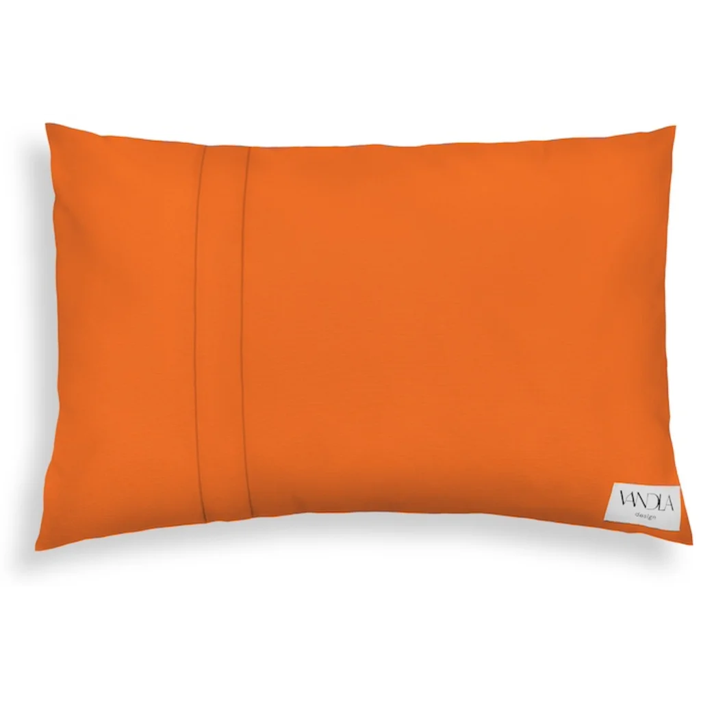 Modulare Kissenhülle rechteckig Farbkombinationen mit Orange in Orange+Orange von Vandla design Größe 40x60 cm