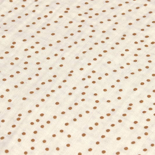 Mull Baby-Tuch 2er-Pack in Olive Grün Muster Punkte von Lässig Größe 60x60 cm