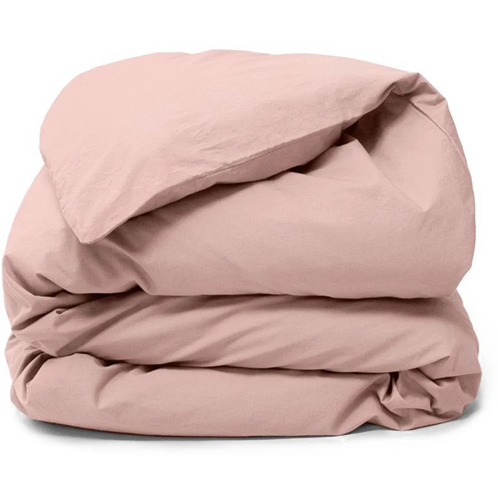 Perkal Bettwäsche Bettbezug in Altrosa Rosa von erlich textil Größe 200x210 cm