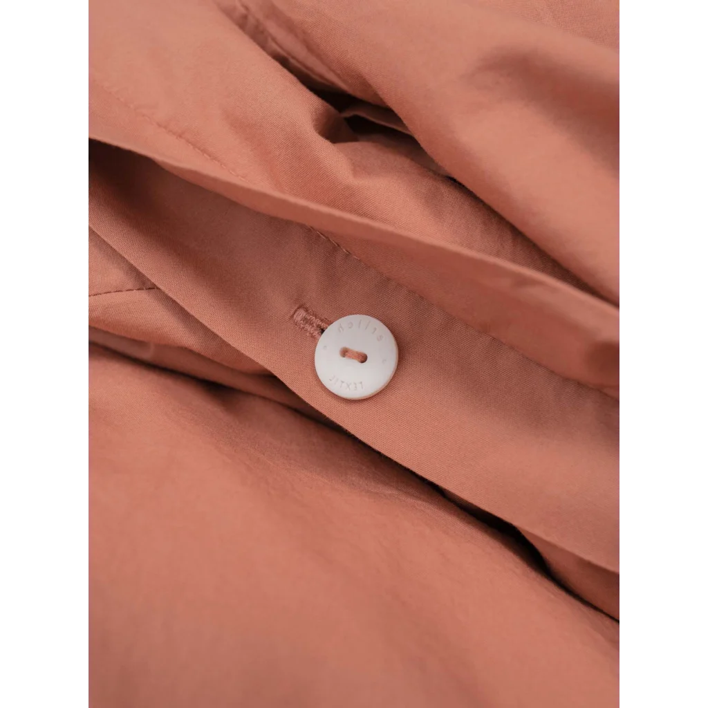 Perkal Bettwäsche Bettbezug in Terra Orange von erlich textil Größe 135x200 cm