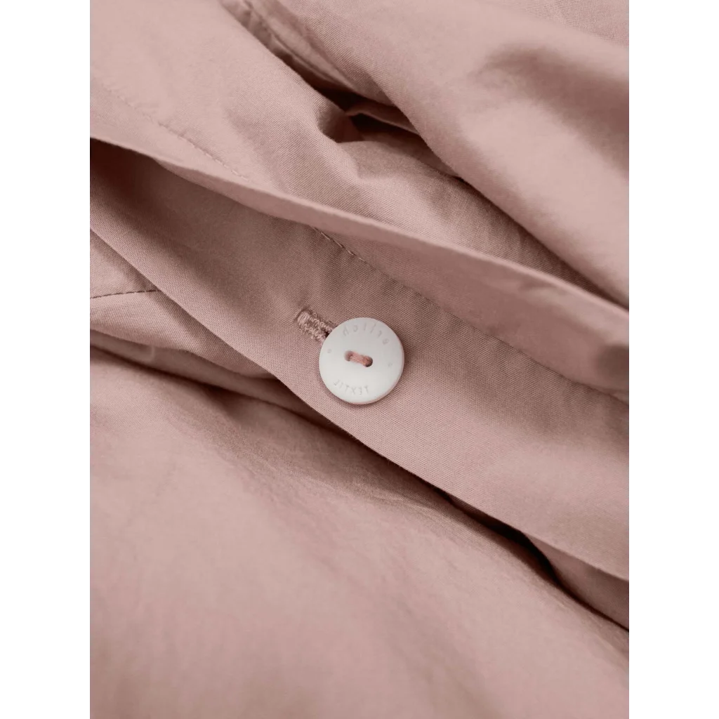 Perkal Bettwäsche Garnitur 3-teilig in Altrosa Rosa von erlich textil Größe 200x200 + 2x 40x80 cm