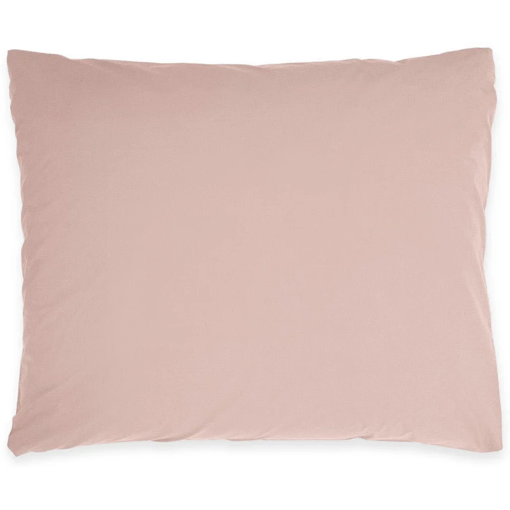 Perkal Bettwäsche Kissenbezug in Altrosa Rosa von erlich textil Größe 80x80 cm
